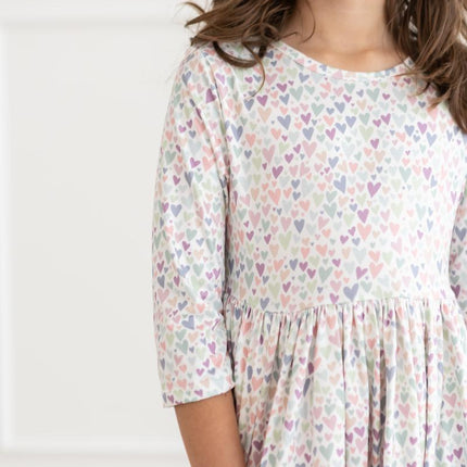 One in a Million 3/4 Sleeve Pocket Twirl Dress