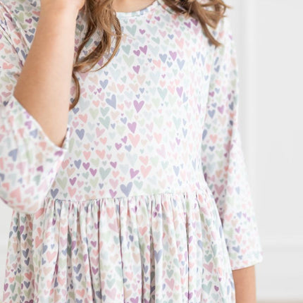 One in a Million 3/4 Sleeve Pocket Twirl Dress