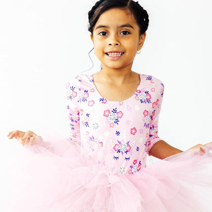 SALE Retro Daydream 3/4 Sleeve Tutu Leotard