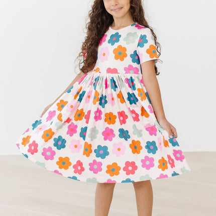 Retro Floral S/S Pocket Twirl Dress