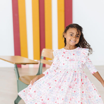 School Days 3/4 Ruffle Twirl Dress