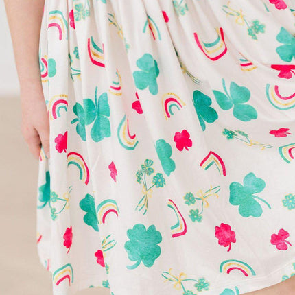 SALE Top of the Mornin' Flutter Sleeve Twirl Dress
