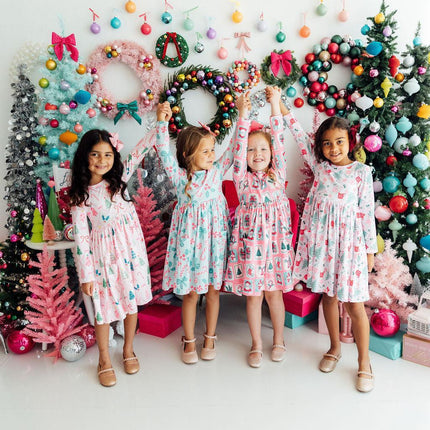 Very Merry L/S Pocket Twirl Dress