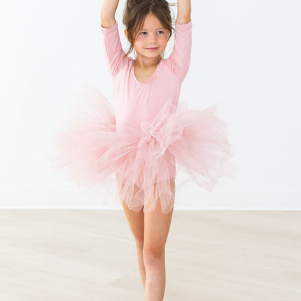 Vintage Pink 3/4 Tutu Leotard