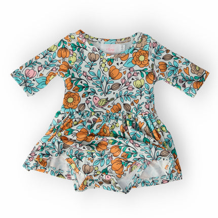 Vintage Vibes 3/4 Sleeve Twirl Bodysuit