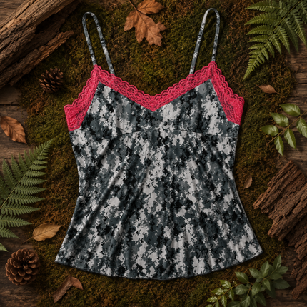 Women's Camo Lace Camisole - Envision Red Hunting Lingerie - Wilderness Dreams