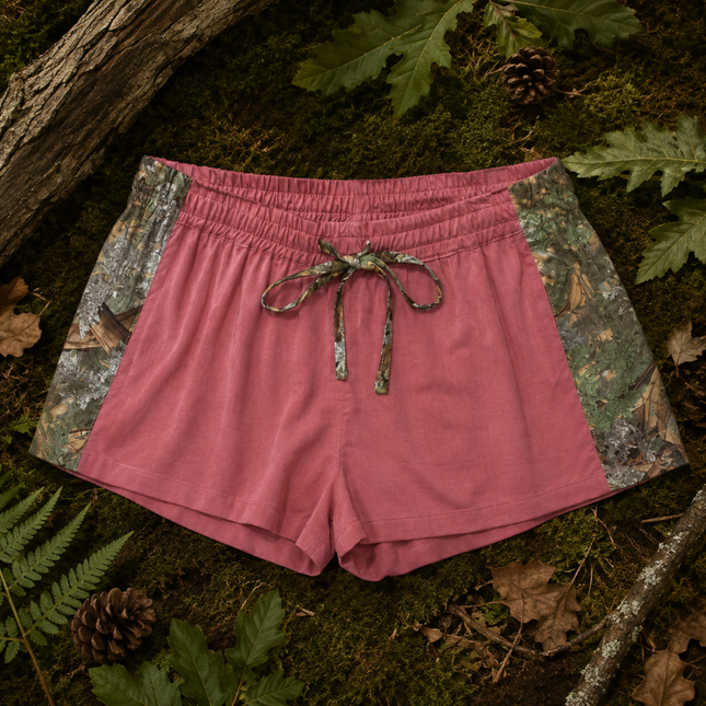 Women's Camo Sleep Shorts - King's Camo Hunting Loungewear - Wilderness Dreams