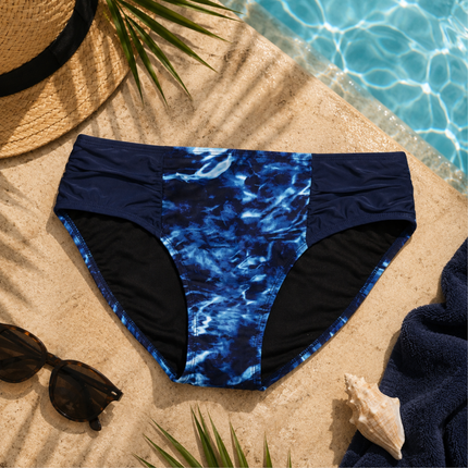 Women's Camo Bikini Bottom - Marlin Navy Hunting Swimwear - Wilderness Dreams