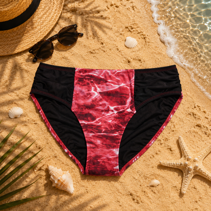 Women's Camo Bikini Bottom - Marlin Navy Hunting Swimwear - Wilderness Dreams