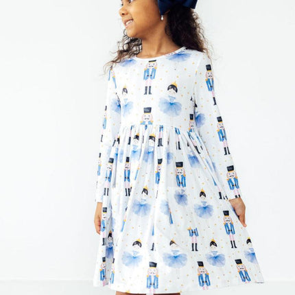 Waltz of the Snowflakes L/S Pocket Twirl Dress