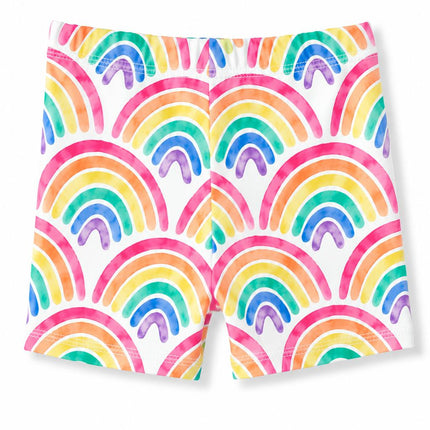 Watercolor Rainbows Twirl Shorts