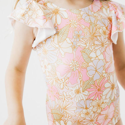 What's Up Buttercup S/S Flutter Sleeve Leotard