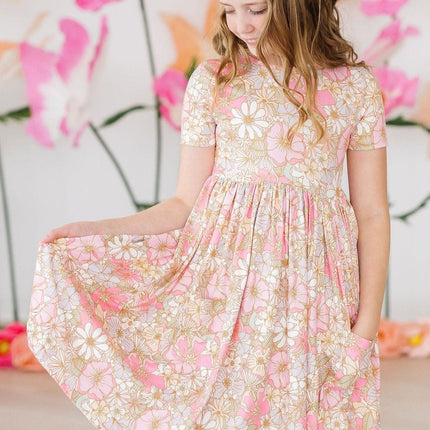 What's Up Buttercup S/S Pocket Twirl Dress
