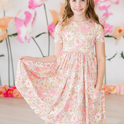 What's Up Buttercup S/S Pocket Twirl Dress