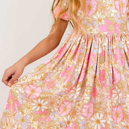 What's Up Buttercup S/S Pocket Twirl Dress