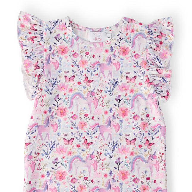 Whimsical Woods S/S Ruffle Tee - Dashing Nova