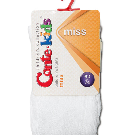#7С-80СП(266) - Miss Conte-Kids Openwork Cotton Tights For Girls 0/12m.-12/24m.