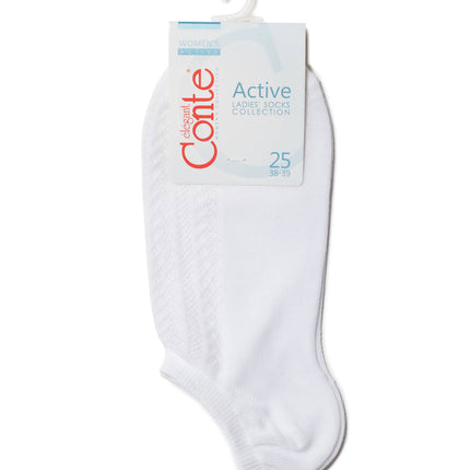 Conte Active #19S-185SP(179) - 1 pair Openwork Cotton Women's Socks