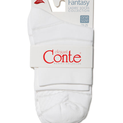 Conte Fantasy #16S-85SP - 1 pair Polyamide Women's Socks with Transparent mesh panels