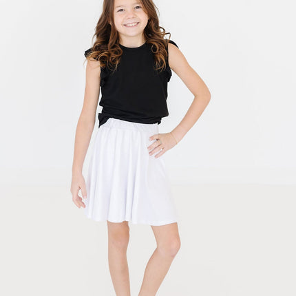 White Twirl Skort