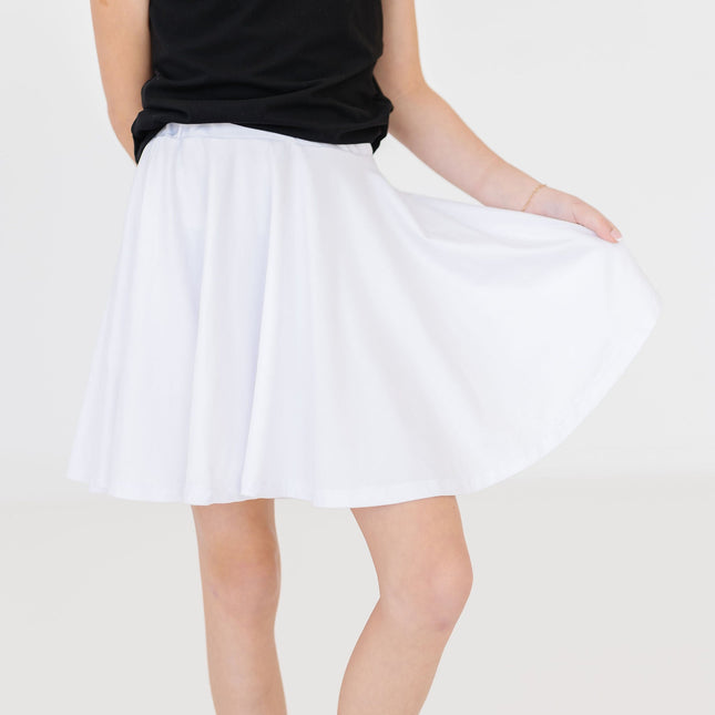 White Twirl Skort - Dashing Nova