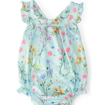 Wild Woods Ruffle Cross Back Romper