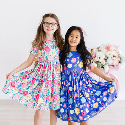 Floral Frenzy S/S Pocket Twirl Dress