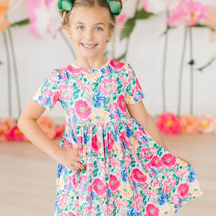 Wildflower Wishes S/S Pocket Twirl Dress