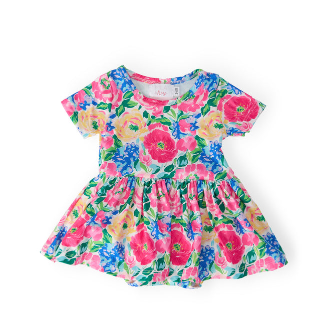 Wildflower Wishes S/S Twirl Bodysuit - Dashing Nova