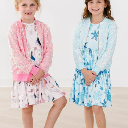 Winter Wonderland L/S Pocket Twirl Dress