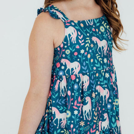 Wish Upon a Unicorn Ruffle Maxi Dress