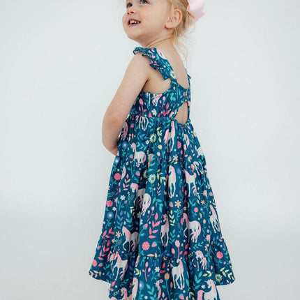 Wish Upon a Unicorn Ruffle Maxi Dress