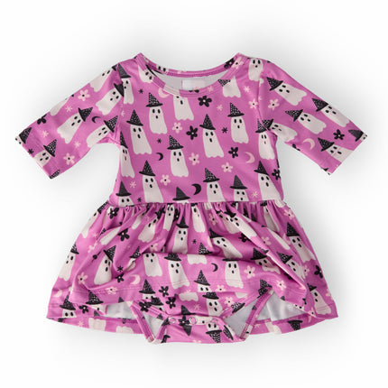 Witches Boo 3/4 Sleeve Twirl Bodysuit