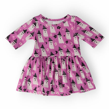 Witches Boo 3/4 Sleeve Twirl Bodysuit