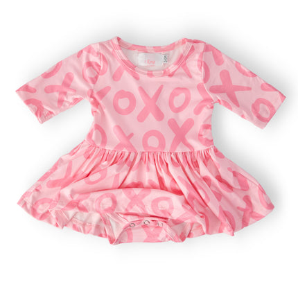 XOXO 3/4 Sleeve Twirl Bodysuit