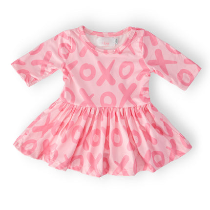 XOXO 3/4 Sleeve Twirl Bodysuit