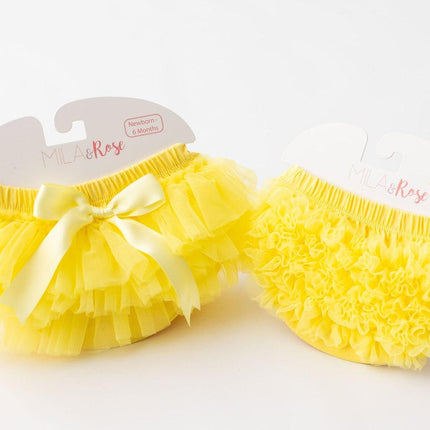 Yellow Ruffle Tutu Bloomer