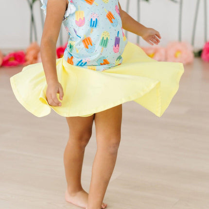 Yellow Twirl Skort