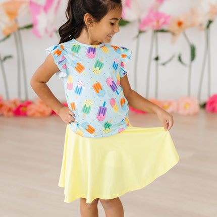 Yellow Twirl Skort