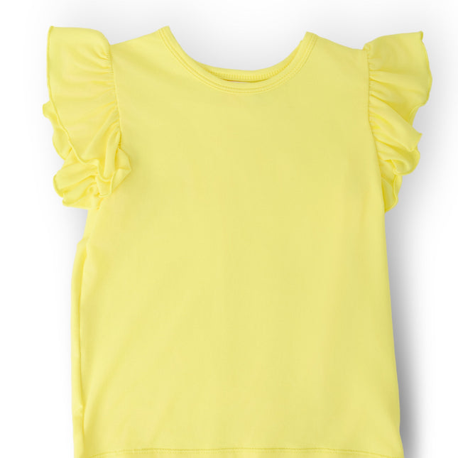 Yellow S/S Ruffle Tee - Dashing Nova
