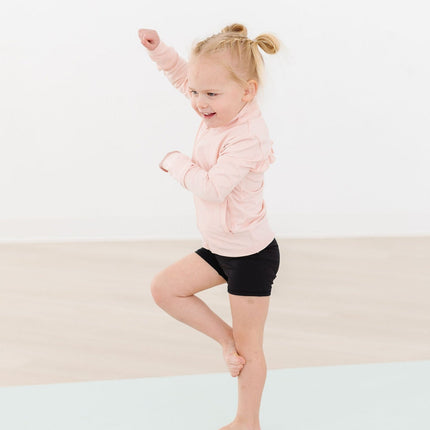 SALE Zen Pink Full-Zip Ruffle Active Jacket