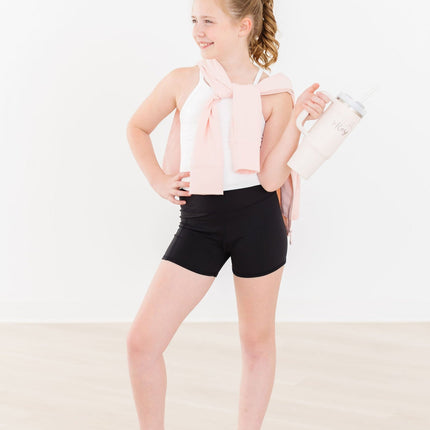 SALE Zen Pink Full-Zip Ruffle Active Jacket