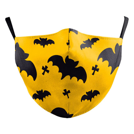 Digital Printing Halloween Skull Pumpkin Creative Design Double-layer Dustproof Mask