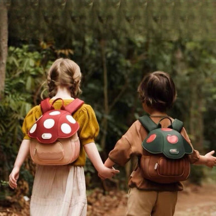 Adorable Toddler Purse – Cute Mushroom Design Bag for Children, Lightweight Travel Backpack, 3D Kindergarten Style