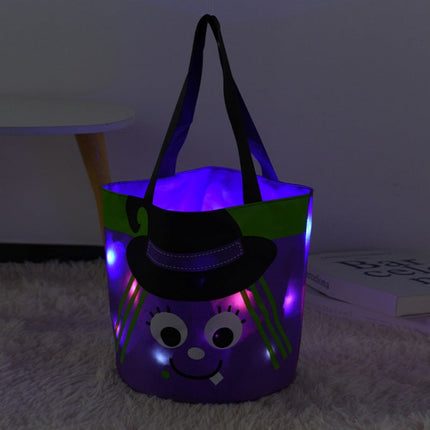 Multi-gear Luminous Halloween Basket Decorations Candy Bag