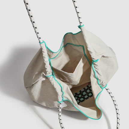 Large Capacity hobo bag with Embroidered Dog pattern, Shoulder bag Nylon, Shoulder shoulder Bag, Commuter hobo Bag Female