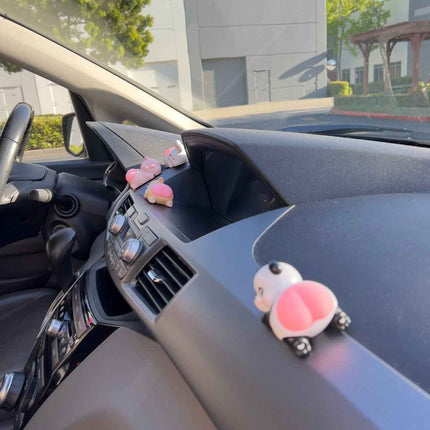 Bouncy Butt Car Ornament – Cute Animal Dashboard Silicone Decor