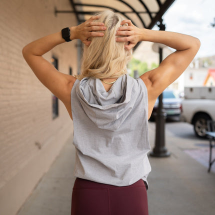 DETERMINED hooded sleeveless