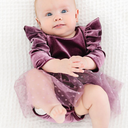 Amethyst Velvet Tutu Bodysuit - Dashing Nova