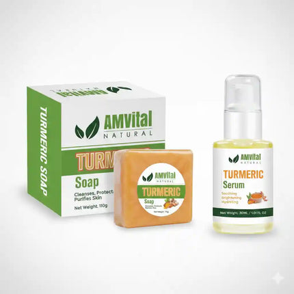 AMVital Turmeric Glow Duo (Soap + Serum) - Dashing Nova